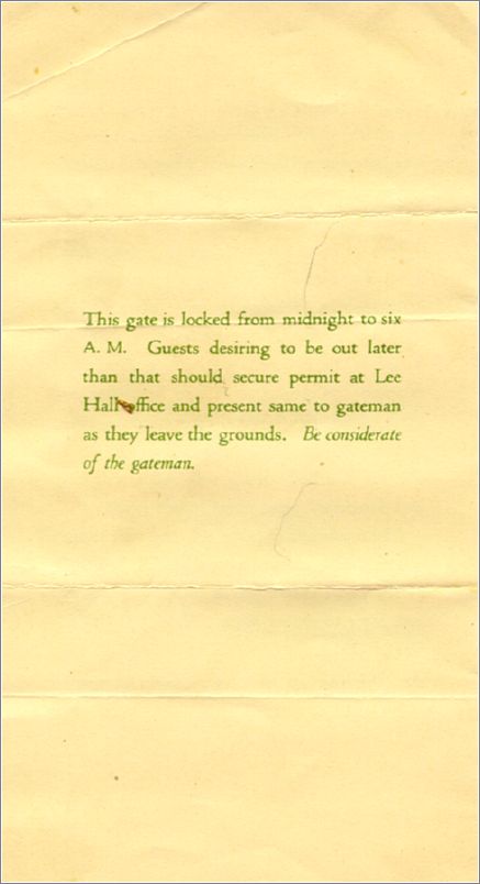 Welcome leaflet from scrapbook (1927) x07-lbrown1927-16