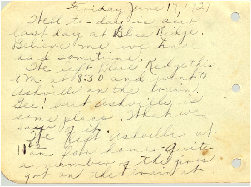 Lou Brown, scrapbook and diary (1927) x07-lbrown1927-67