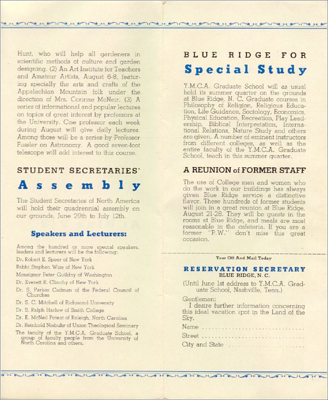 YMCA Graduate School Bulletin, Vol 6 No 1, Jan 1936 x12-gradsch1936-04