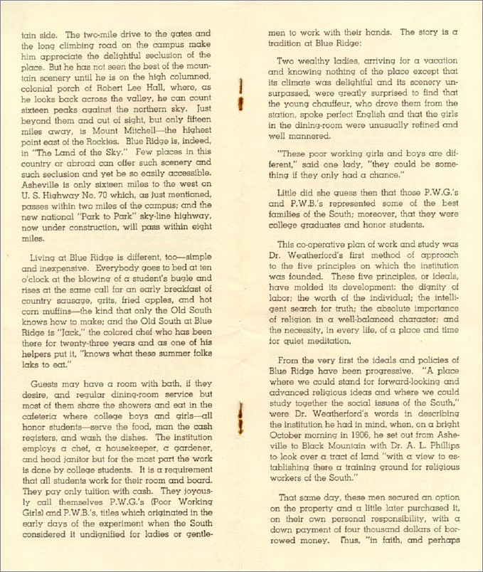 Blue Ridge Bulletin, Vol 1 No 4, Nov 1937 x13-brbulletin111937-04