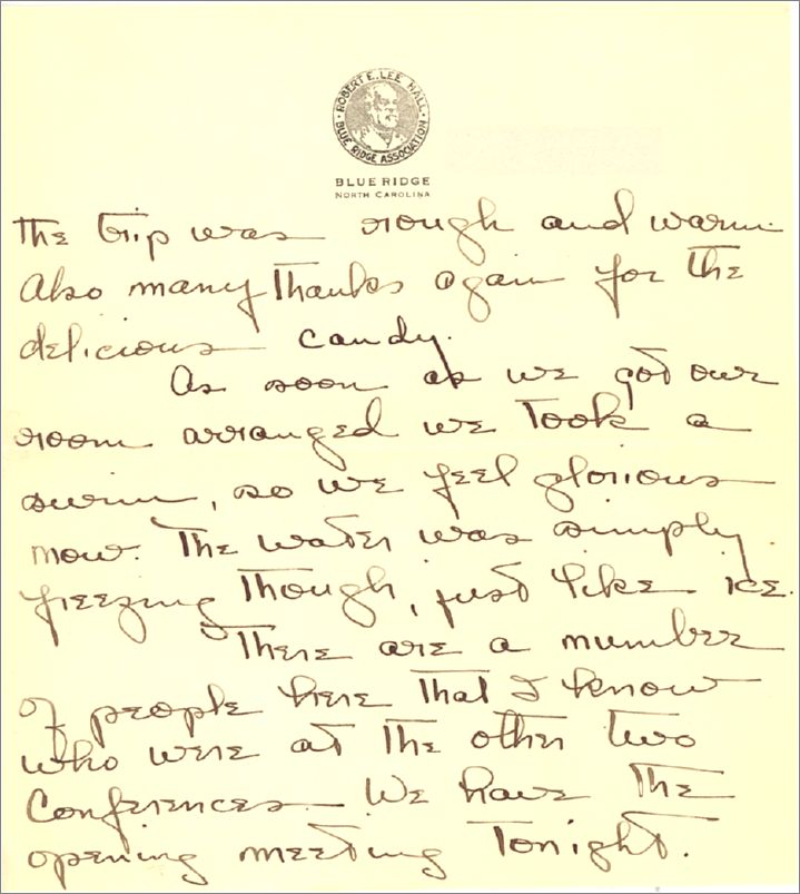 Thomas B Scott, letter sent from Blue Ridge, postmarked June 27 1923 (page 2) x15-tscott1923-04