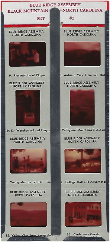 Blue Ridge Assembly, Black Mountain North Carolina, Set #2 (set of 8 slides) x17-slides-02