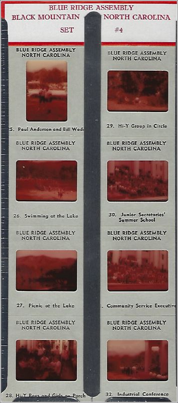 Blue Ridge Assembly, Black Mountain North Carolina, Set #4 (set of 8 slides) x17-slides-04