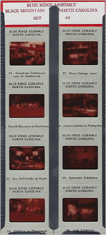 Blue Ridge Assembly, Black Mountain North Carolina, Set #5 (set of 8 slides) x17-slides-05