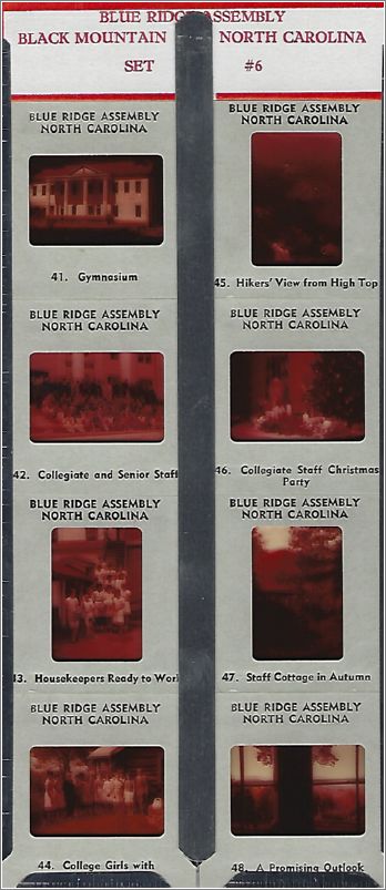 Blue Ridge Assembly, Black Mountain North Carolina, Set #6 (set of 8 slides) x17-slides-06