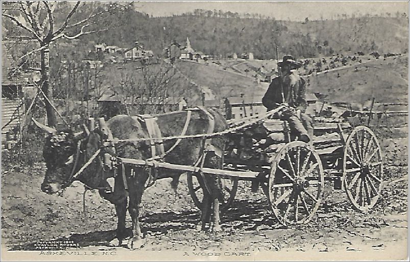 Asheville NC, A Wood Cart (no number) x19-alb000a01-f