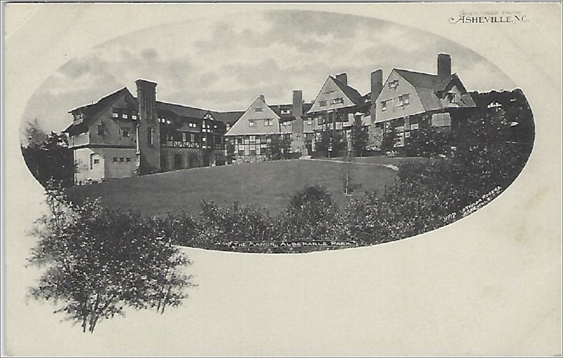 Greetings from Asheville NC, The Manor, Albemarle Park x19-alb017a01-f