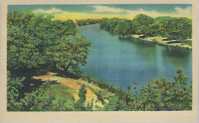 (unmarked) aerial view of river (Card has no APC number) x19-apc-07089-a01-f