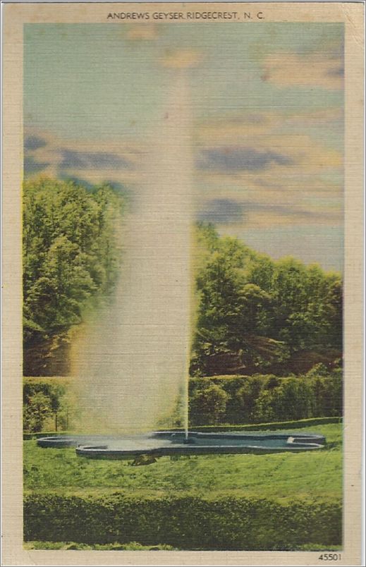 Andrews Geyser, Ridgecrest NC (card has no APC number) x19-apc-45501-a01-f
