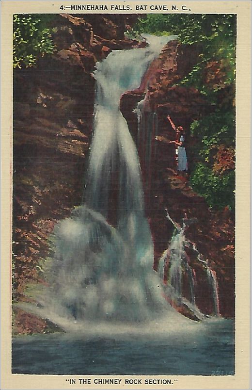 Minnehaha Falls at Bat Cave NC, 