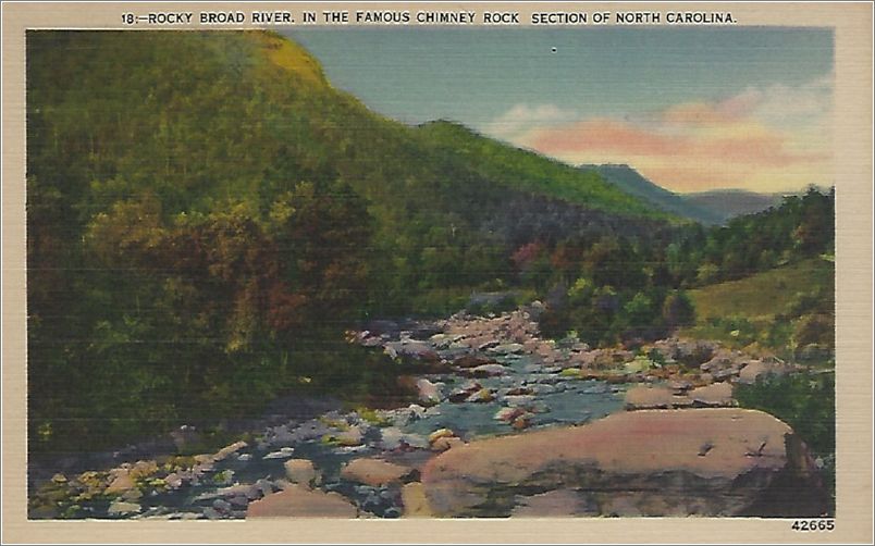 Rocky Broad River, in the famous Chimney Rock section of North Carolina x19-apc018-42665-a01-f