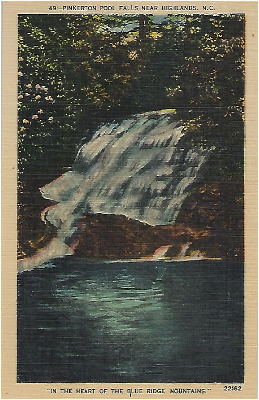Pinkerton Pool Falls near Highlands NC, 