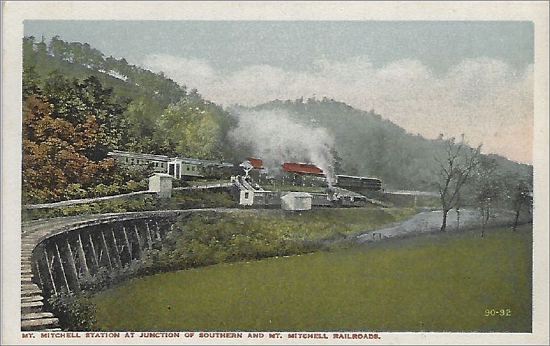 Mt Mitchell Station at Junction of Southern and Mt Mitchell Railroads x19-apc056-9092-a01-f