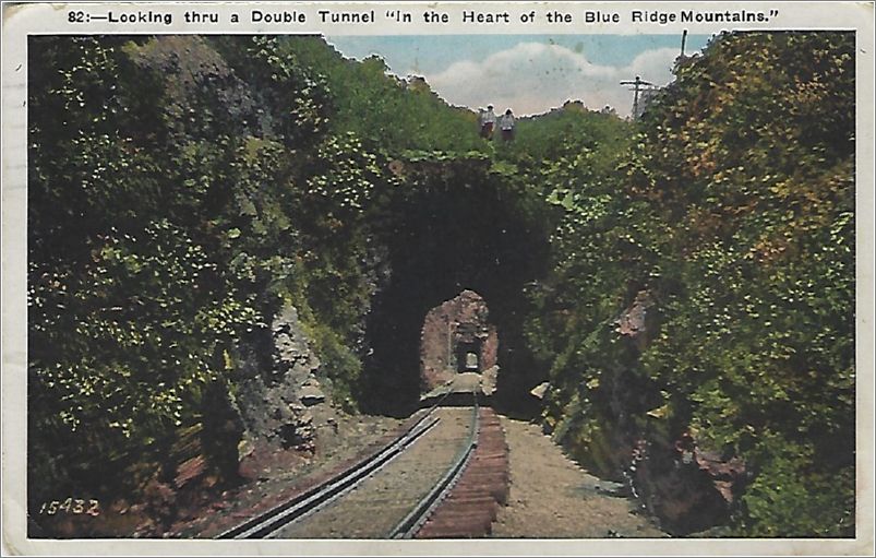 Looking thru a Double Tunnel 