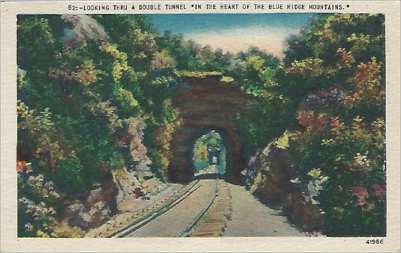 Looking thru a Double Tunnel 