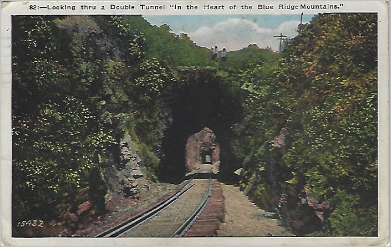 Looking thru a Double Tunnel 