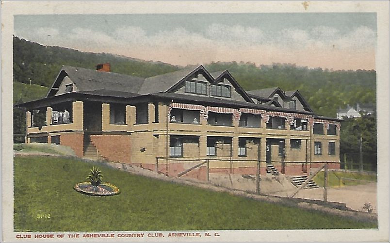 Club House of the Asheville Country Club, Asheville NC (red letters) x19-apc102-9112-a01-f