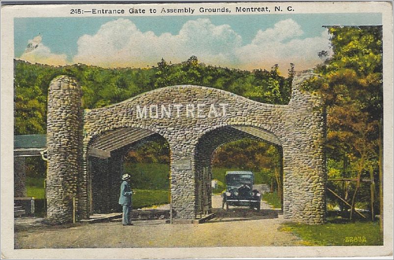 Entrance Gate to Association Grounds, Montreat NC x19-apc245a01-f
