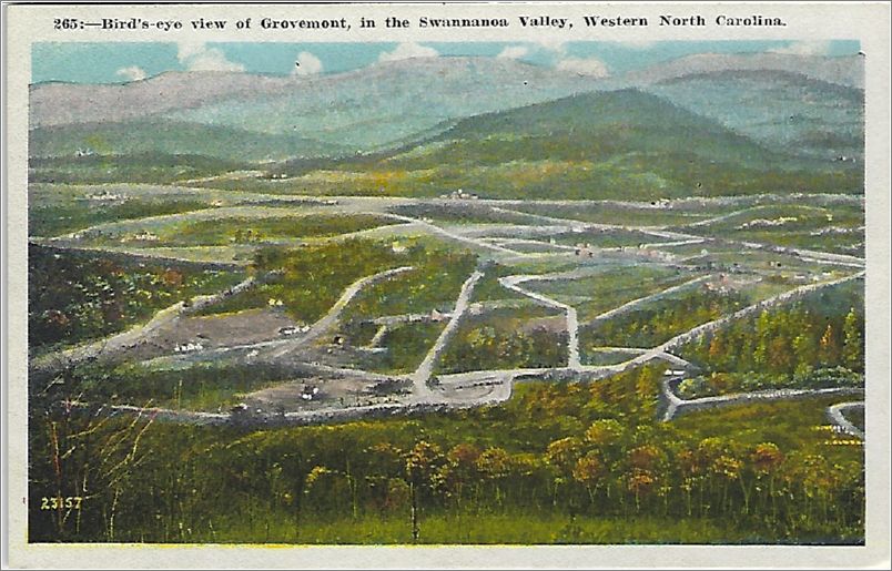 Birds'-eye view of Grovemont, in the Swannannoa Valley, Western North Carolina x19-apc265a01-f