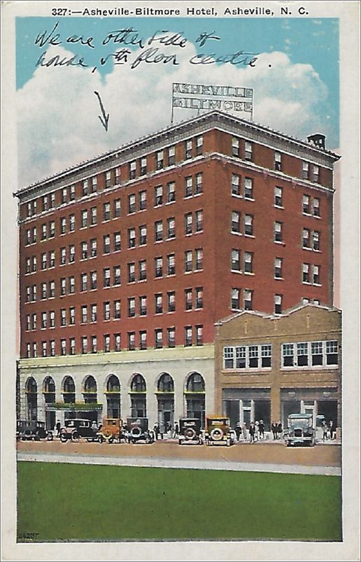 Asheville-Biltmore Hotel, Asheville NC x19-apc327a01-f