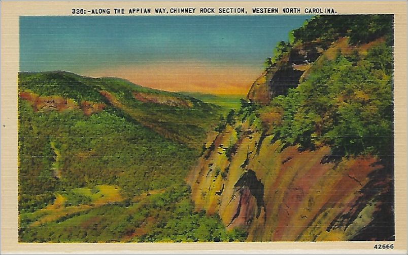 Along the Appian Way, Chimney Rock Section, Western North Carolina x19-apc336a01-f