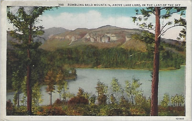Rumbling Blad Mountain, above Lake Lure, in the Land of the Sky x19-apc388a01-f