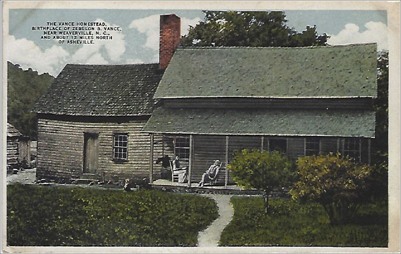 The Vance Homestead, birthplace of Zebulon B Vance, near Weaverville, NC, and about 12 miles north of Asheville x19-apc44798a01-f