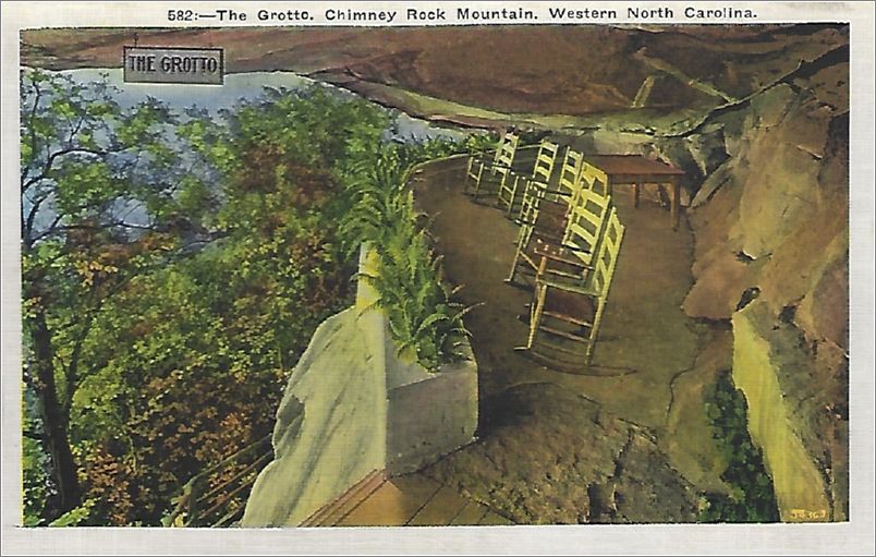 The Grotto, Chimney Rock Mountain, Western North Carolina x19-apc582a01-f