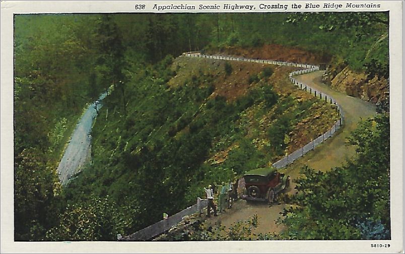 Appalachian Scenic Highway, Crossing the Blue Ridge Mountains x19-apc638b01-f