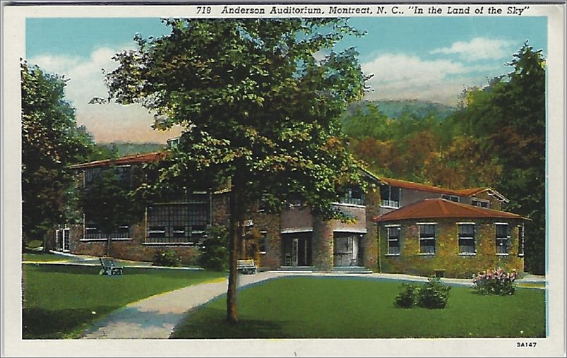 Anderson Auditorium, Montreat NC, 