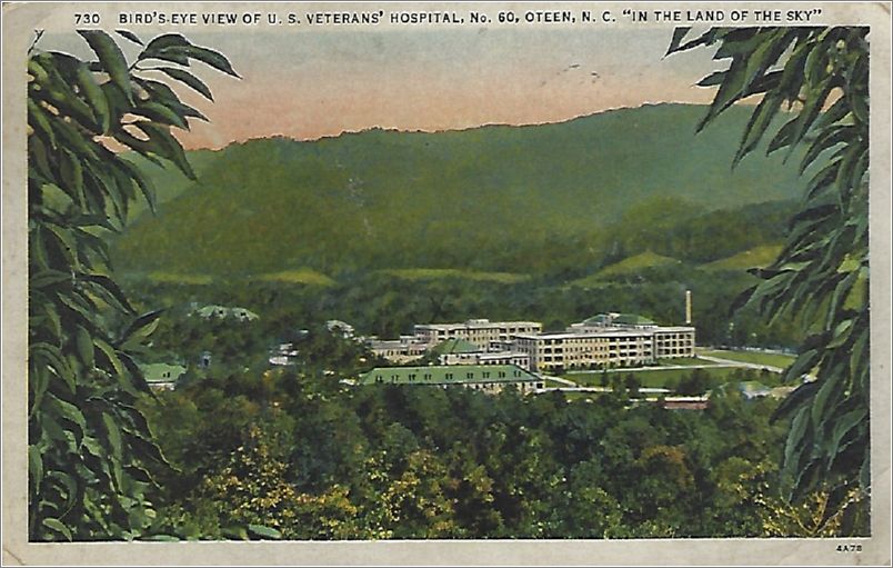 Bird's Eye view of US Veterans' Hospital, No. 60, Oteen NC, 