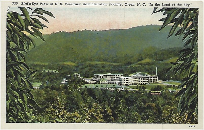 Bird's Eye view of US Veterans' Administration Facility, Oteen NC, 