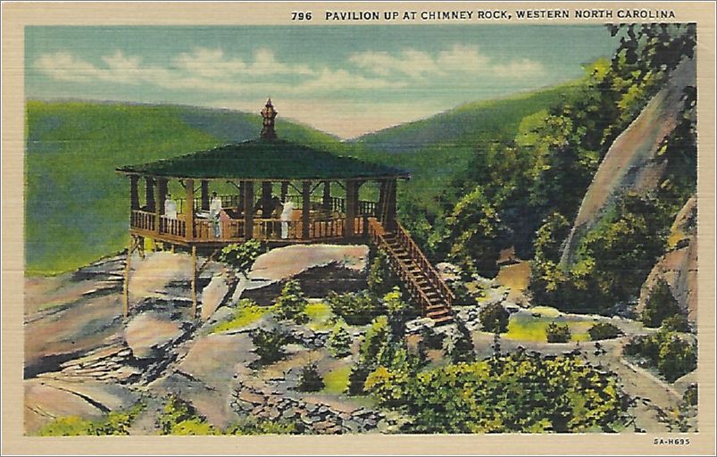 Pavilion Up at Chimney Rock, Western North Carolina x19-apc796a01-f