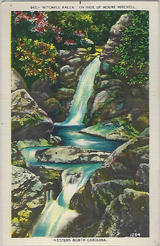Mitchell Falls, on the side of Mt Mitchell, Western North Carolina x19-apc941a01-f