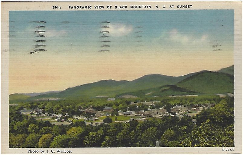 Panoramic View of Black Mountain NC at Sunset x19-apcbm01-e7354-a01-f