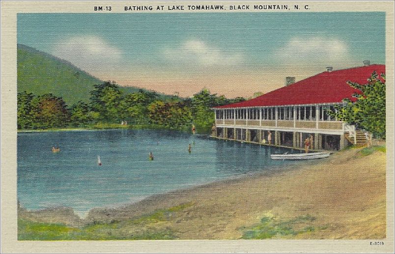 Bathing at Lake Tomahawk, Black Mountain NC x19-apcbm13a01-f