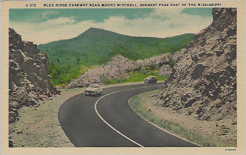 Blue Ridge Parkway near Mount Mitchell, highest peak east of the Mississippi x19-apcg212a01-f