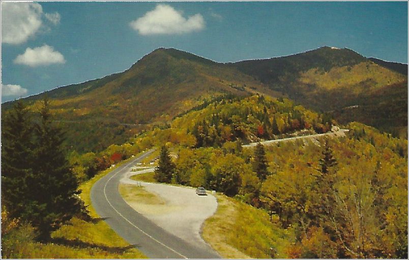 Mount Mitchell Intersection on Blue Ridge Parkway, Western North Carolina x19-apck00041-12-a01-f