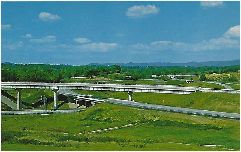 The Interchange of Highways I-26 and I-40 near Asheville, North Carolina x19-apcka048a01-f