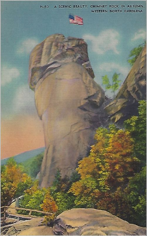 A Scenic Beauty, Chimney Rock in Autumn, Western North Carolina x19-apcn050a01-f