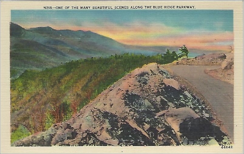 One of the Many Beautiful Scenes Along the Blue Ridge Parkway x19-apcn218a01-f