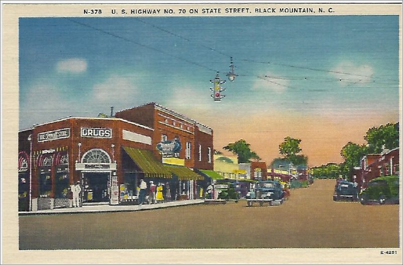 US Highway No. 70 on State Street, Black Mountain NC x19-apcn378a01-f