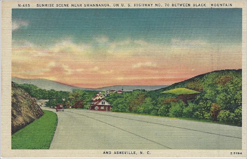 Sunrise Scene near Swannanoa on US Highway 70 between Black Mountain and Asheville NC x19-apcn483a01-f