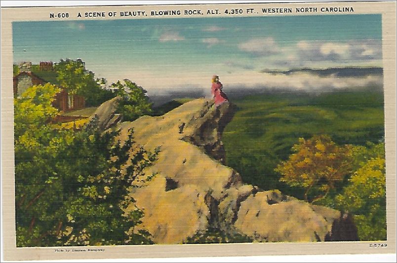 A Scene of Beauty, Blowing Rock, Alt. 4,350 ft. Western North Carolina x19-apcn608a01-f
