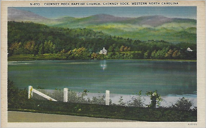 Chimney Rock Baptist Church, Chimney Rock, Western North Carolina x19-apcn633a01-f