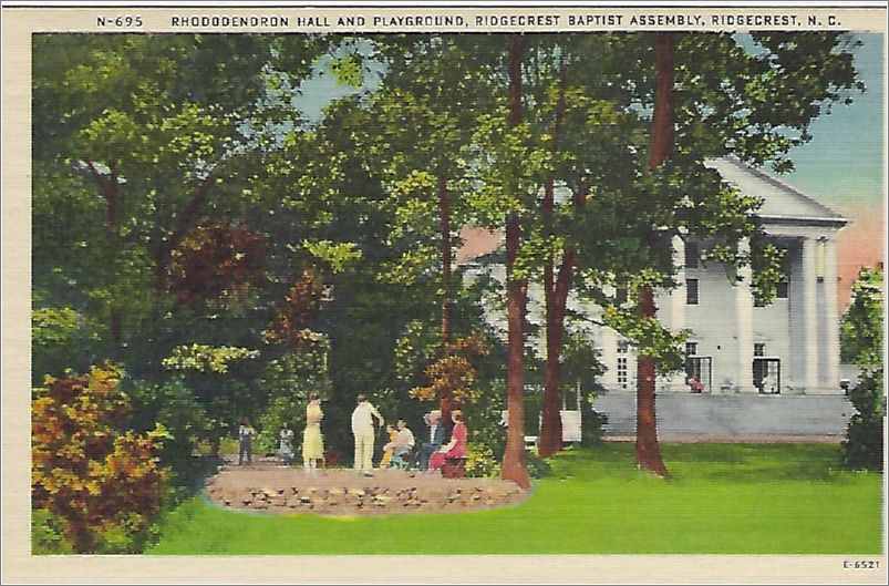 Rhododendron Hall and Playground, Ridgecrest Baptist Assembly, Ridgecrest NC x19-apcn695a01-f
