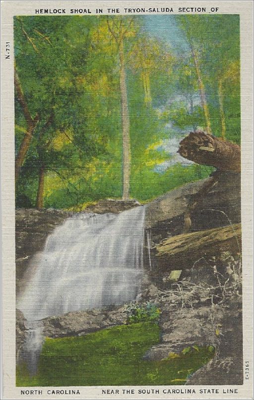 Hemlock Shoal in the Tron-Saluda Section of North Carolina, near the South Carolina State Line x19-apcn731a01-f
