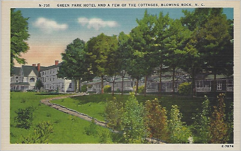 Green Park Hotel and a few of the cottages, Blowing Rock NC x19-apcn751a01-f