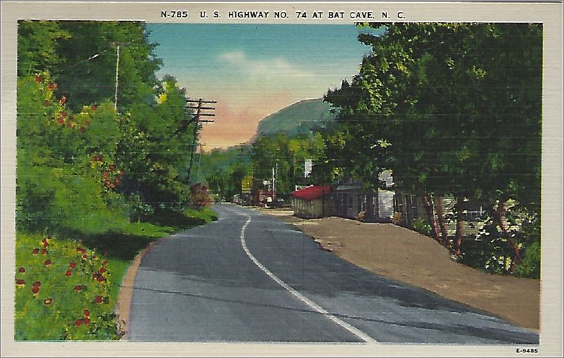 US Highway No. 74 at Bat Cave NC x19-apcn785a01-f