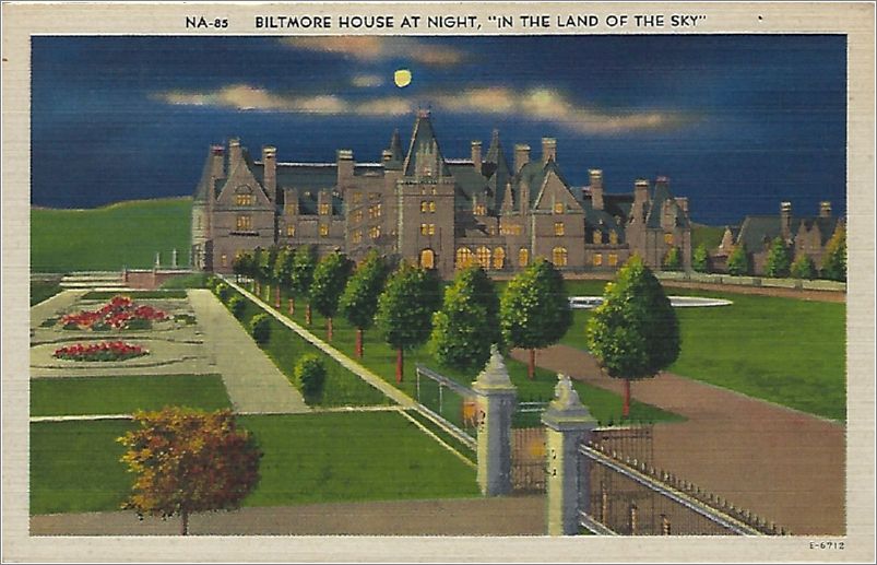 Biltmore House at Night, 